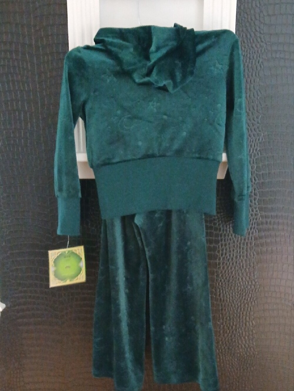 Wicked Elphaba Velour Zip Hoodie & Pants Set - Picture 2 of 6
